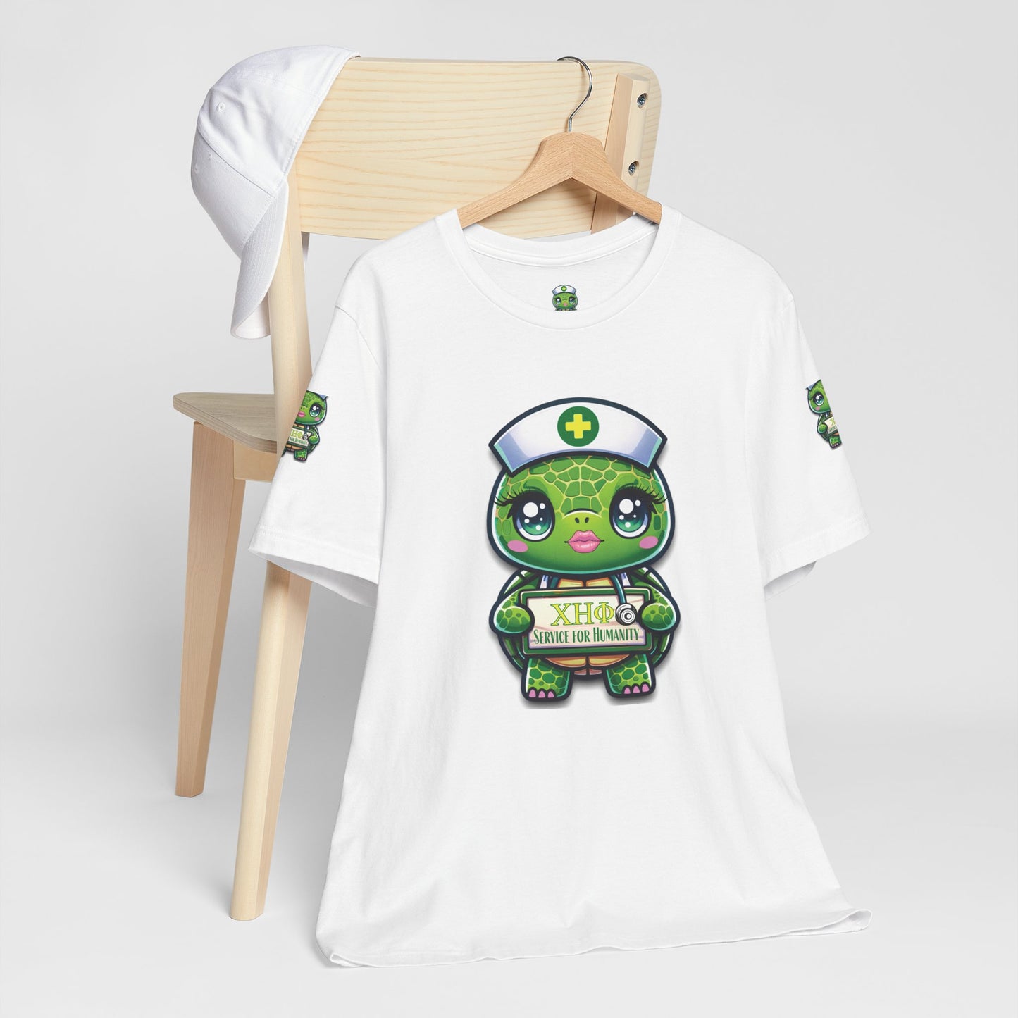 Lady Turtle Unisex Jersey Short Sleeve Pajama Tee