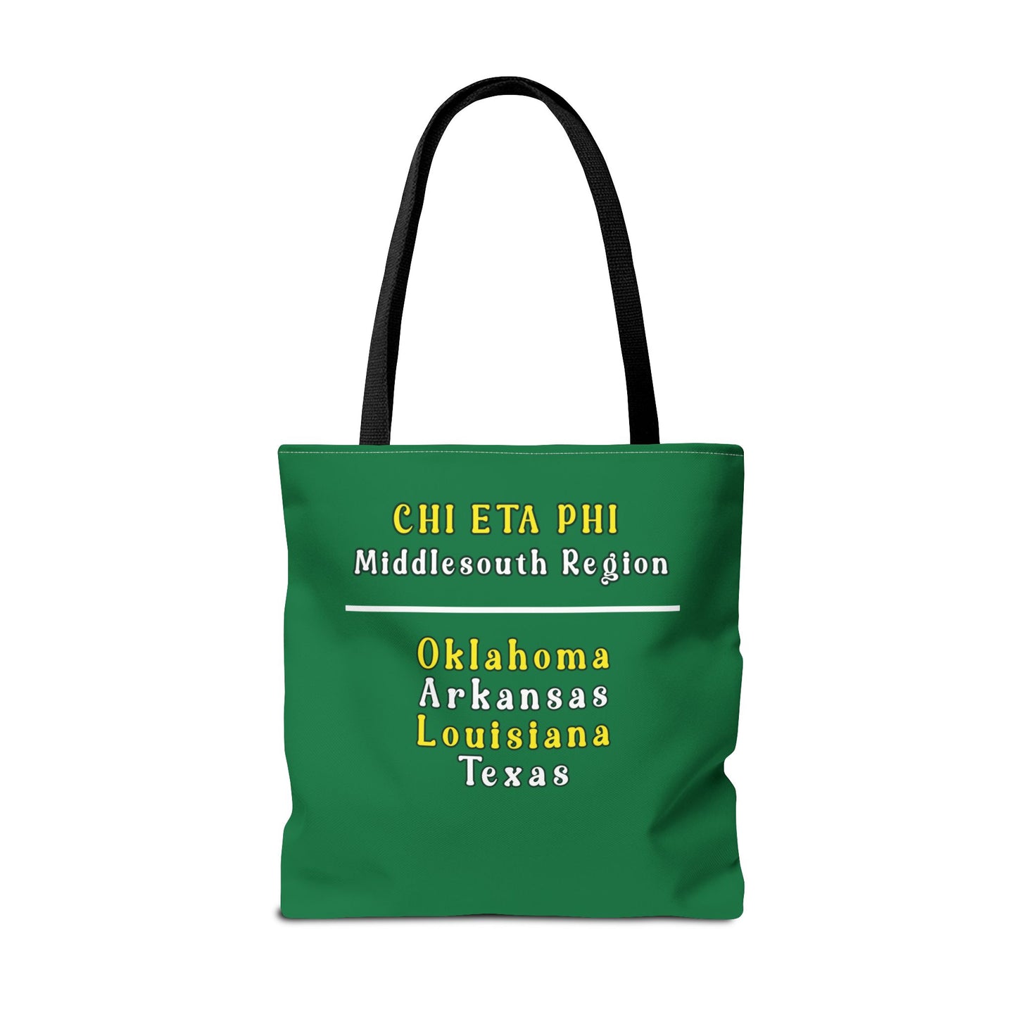 Middlesouth Region Green and White Tote Bag
