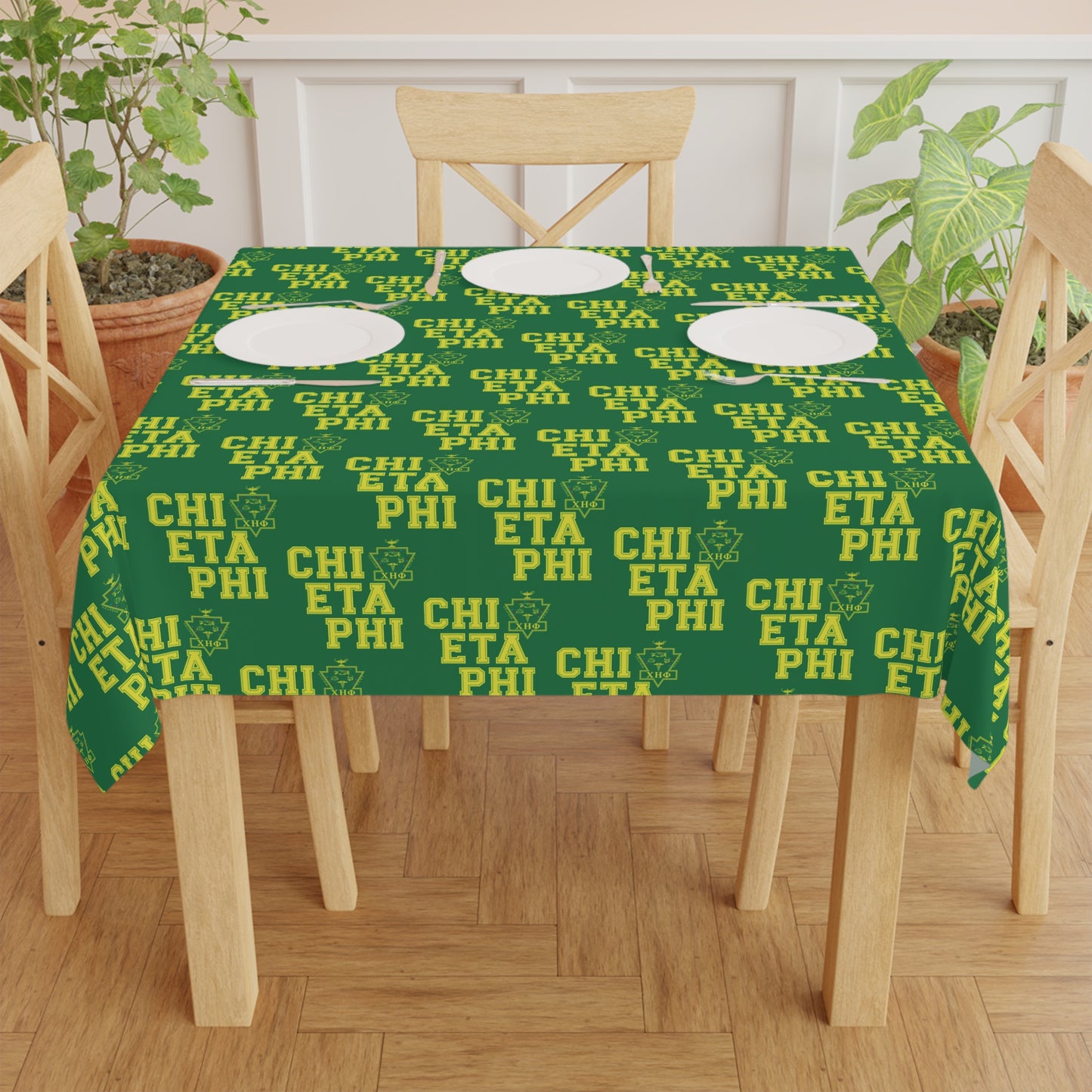 Green Service for Humanity Tablecloth