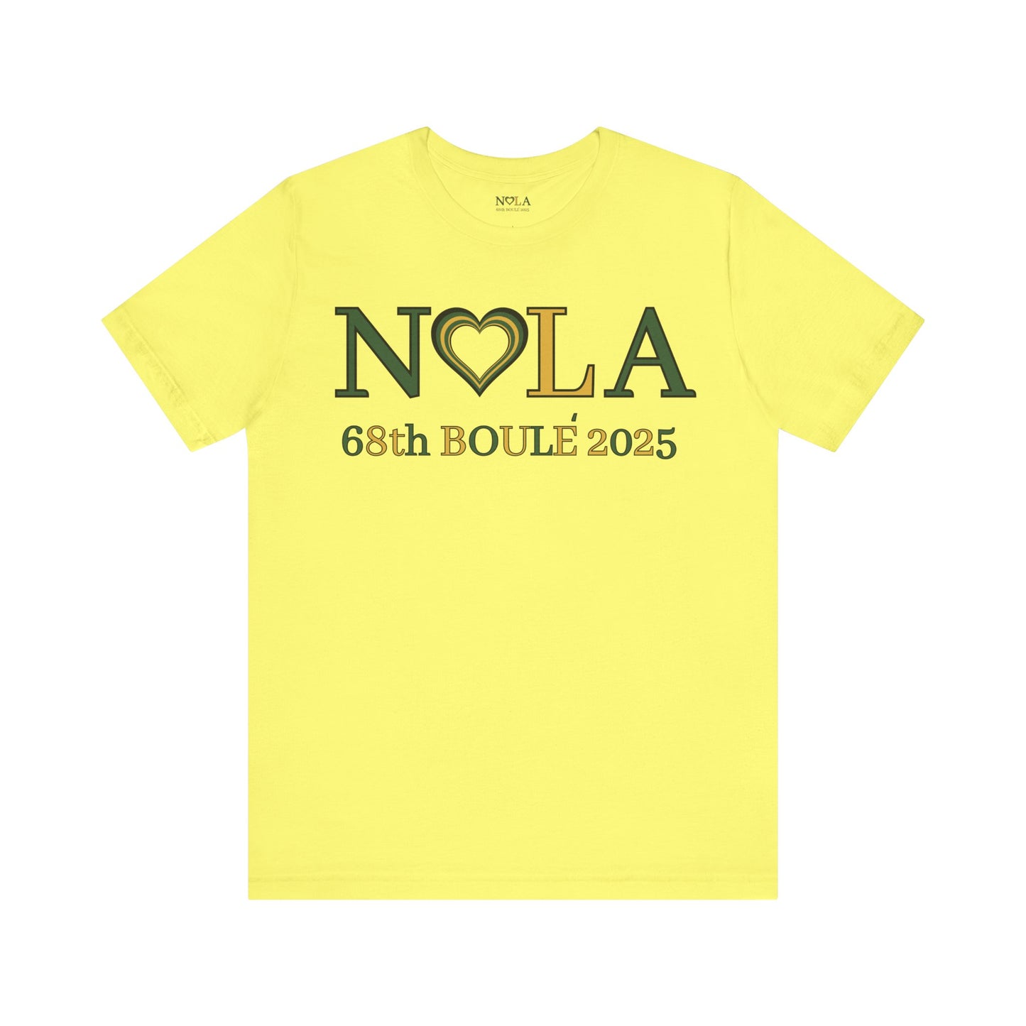 NOLA Yellow Unisex Jersey Short Sleeve Tee