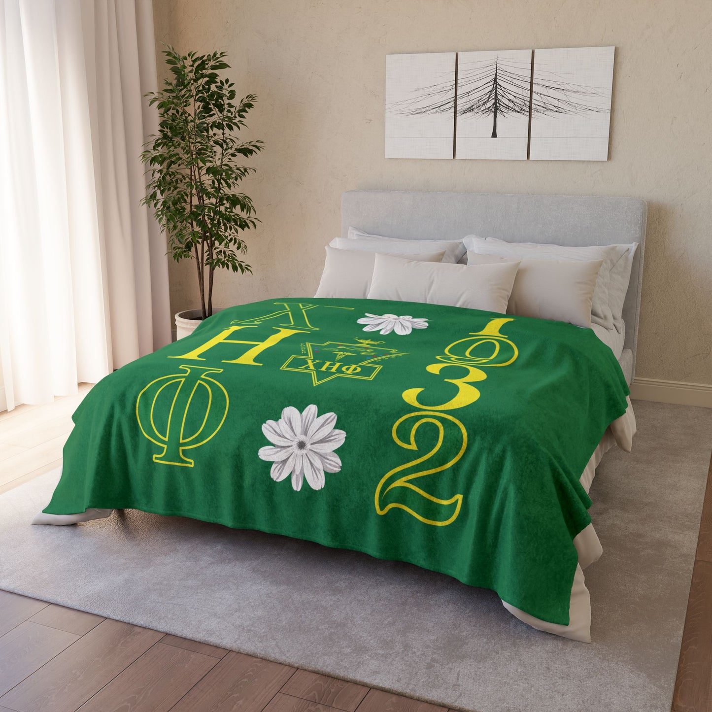 Chi Eta Phi Service for Humanity Soft Polyester Design Blanket
