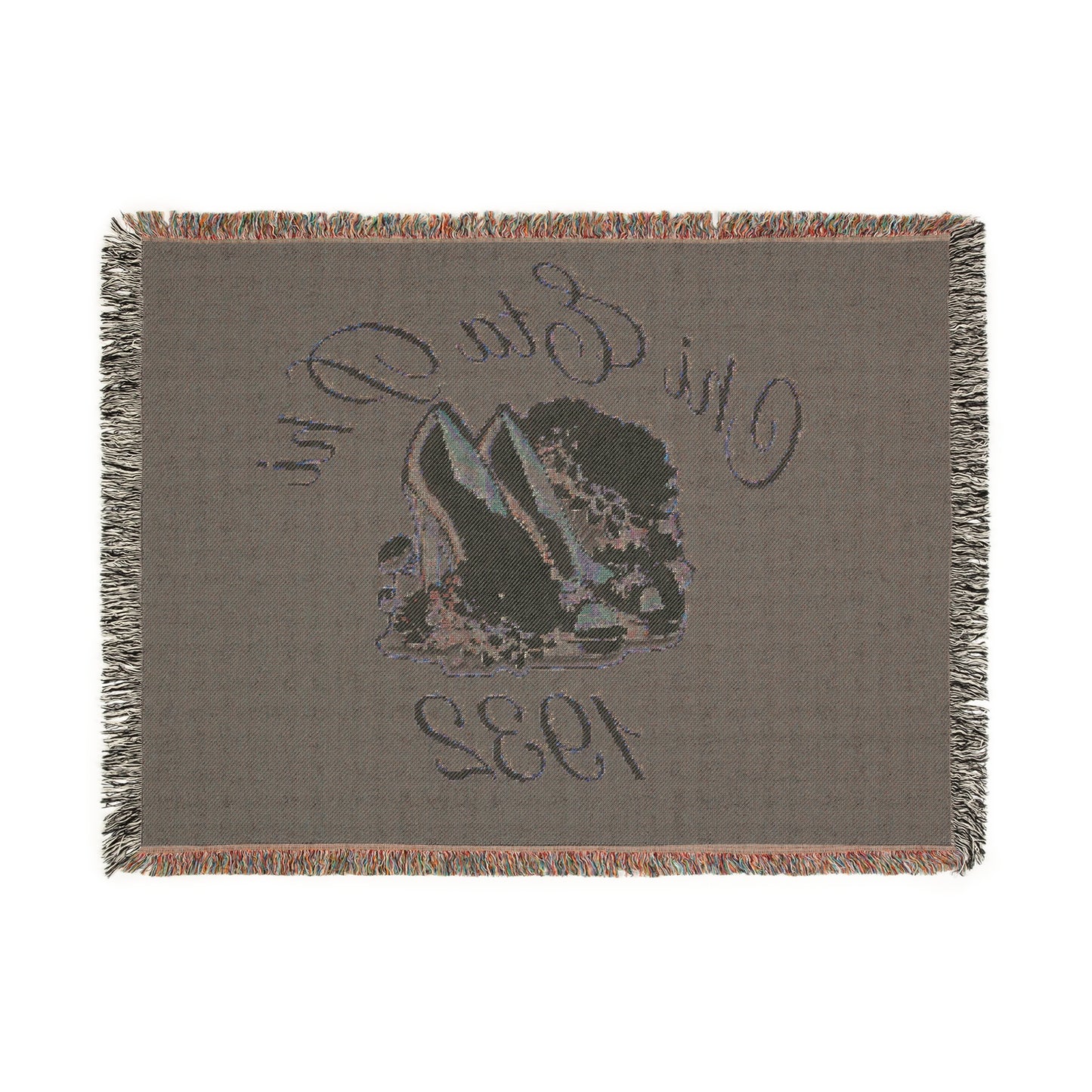 Chi Eta Phi Woven Fringed Blanket