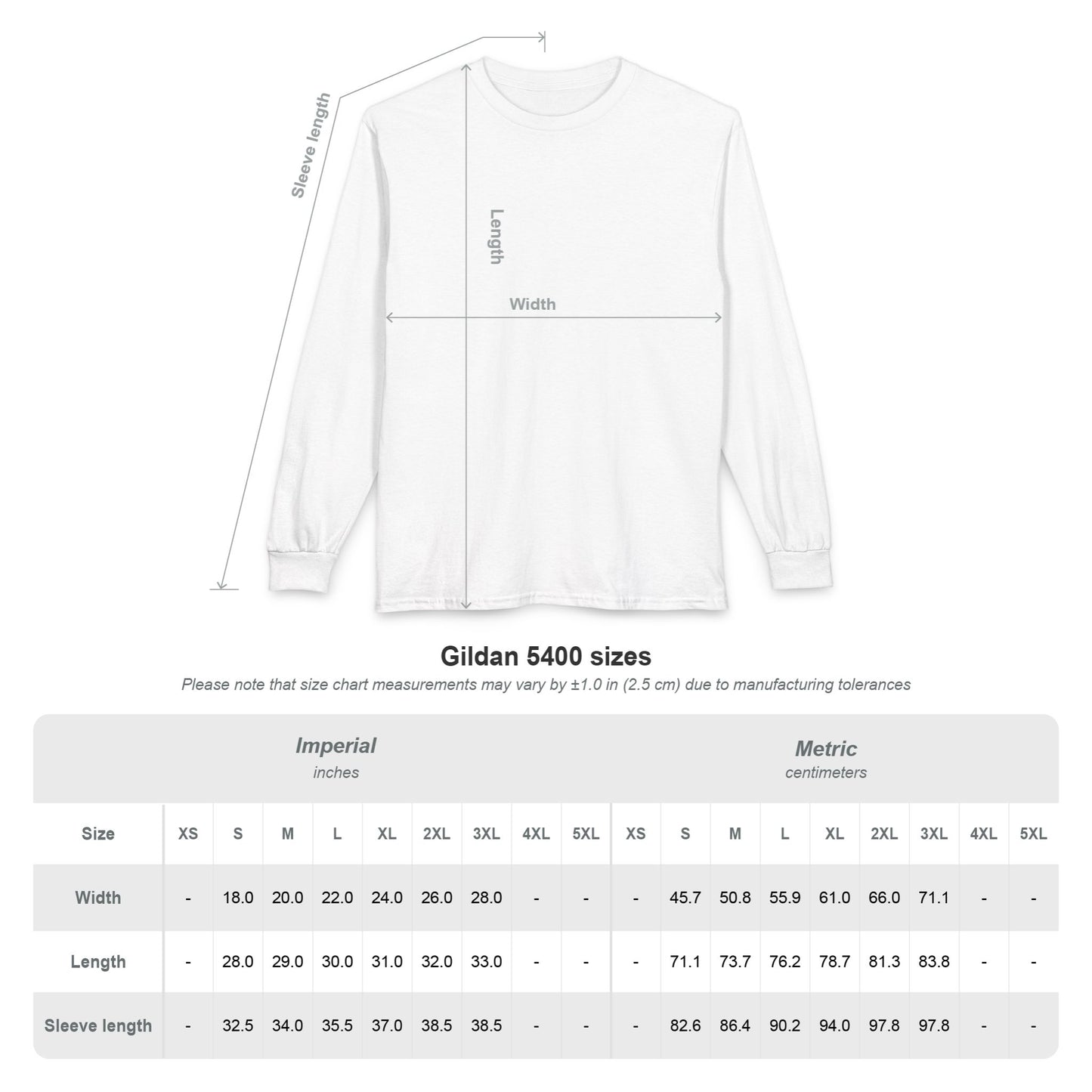 White Long Sleeve Winter Tee's