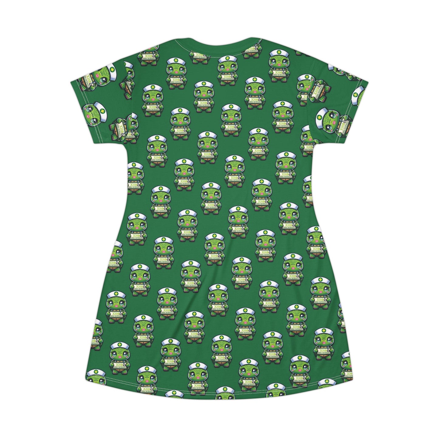 Chi Eta Phi Cute Turtle T-Shirt Pajama Dress or Lounge Shirt