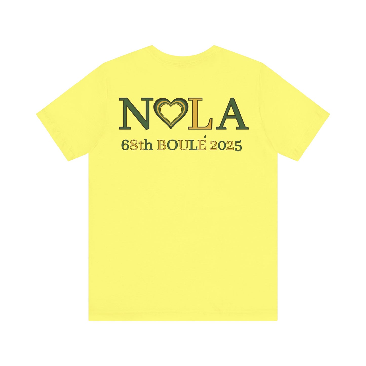 NOLA Yellow Unisex Jersey Short Sleeve Tee