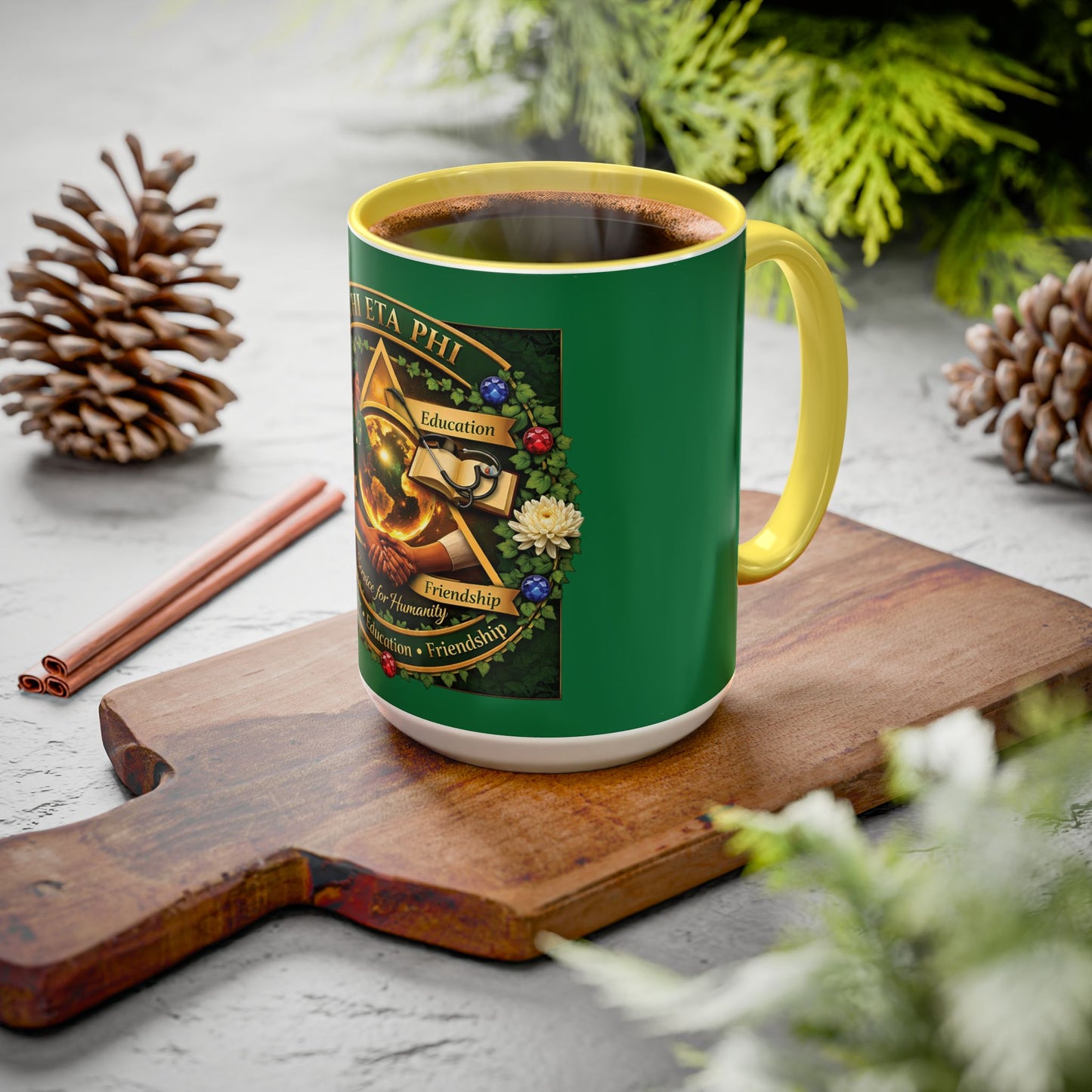 Chi Eta Phi Sorority Emblem Coffee Mug (11oz/15oz)