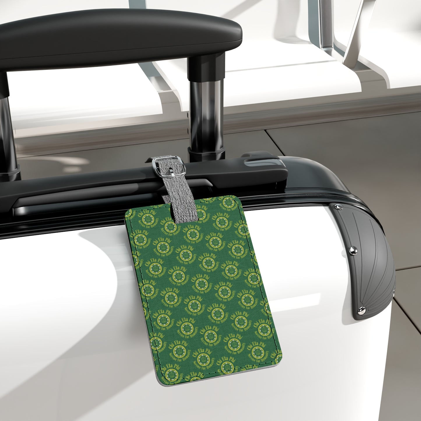 Matching Rectangular Polyester Luggage Tag