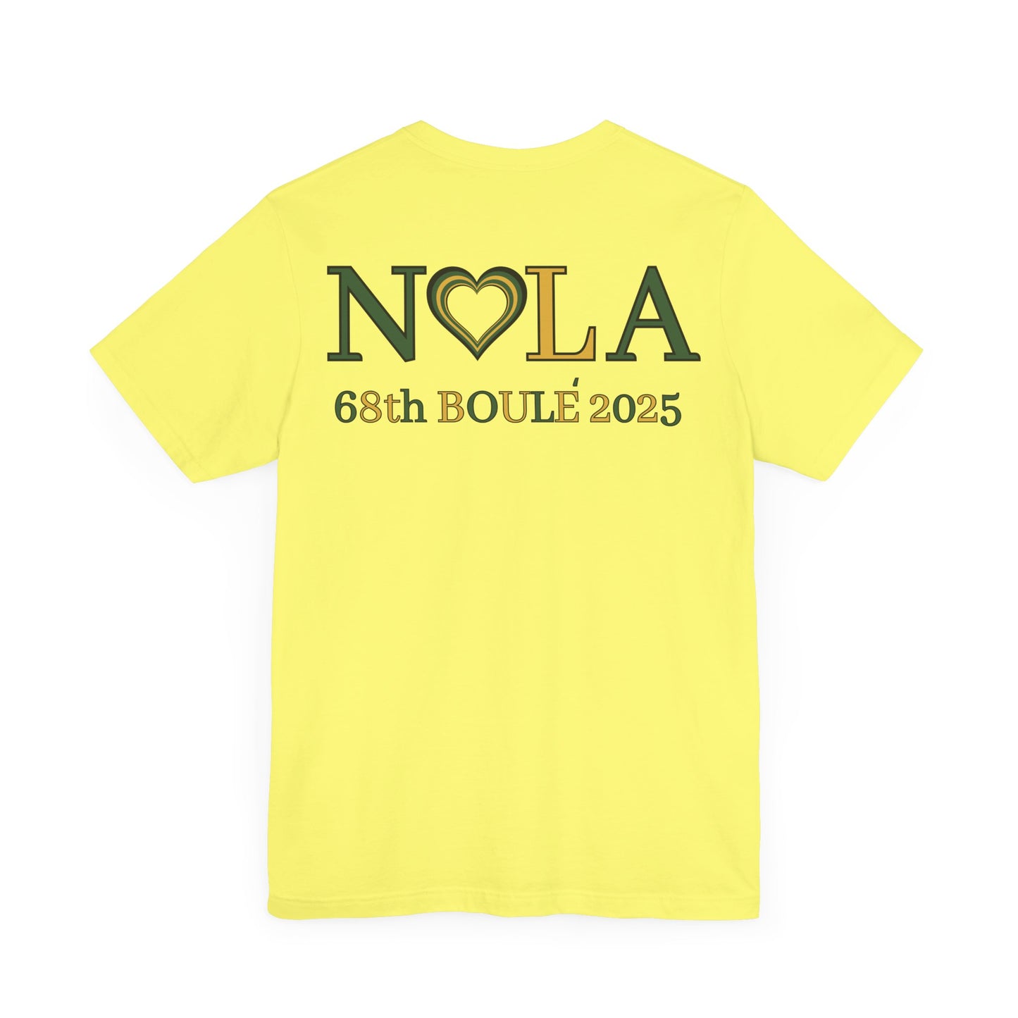 NOLA Yellow Unisex Jersey Short Sleeve Tee