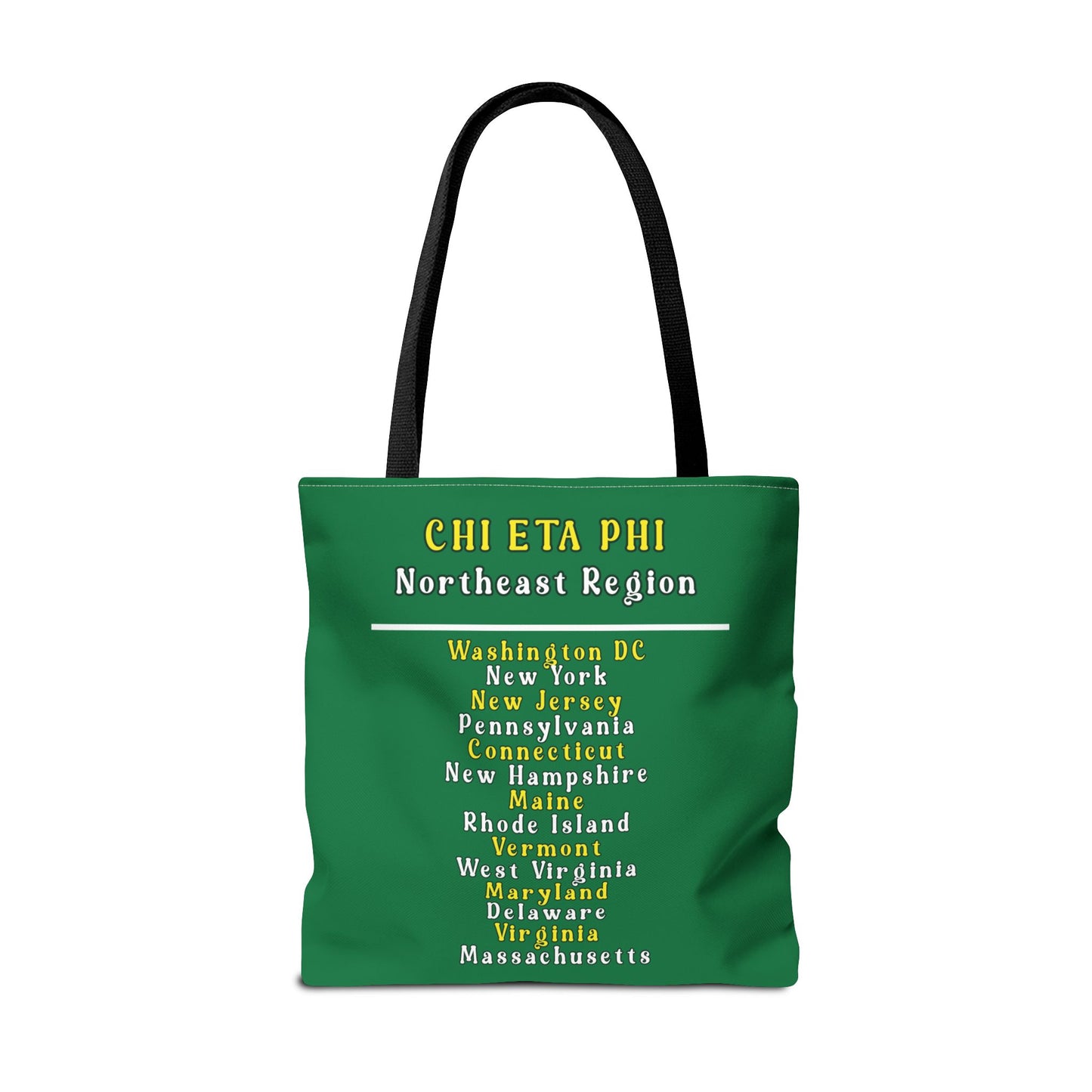Northeast Region Green and White Tote Bag