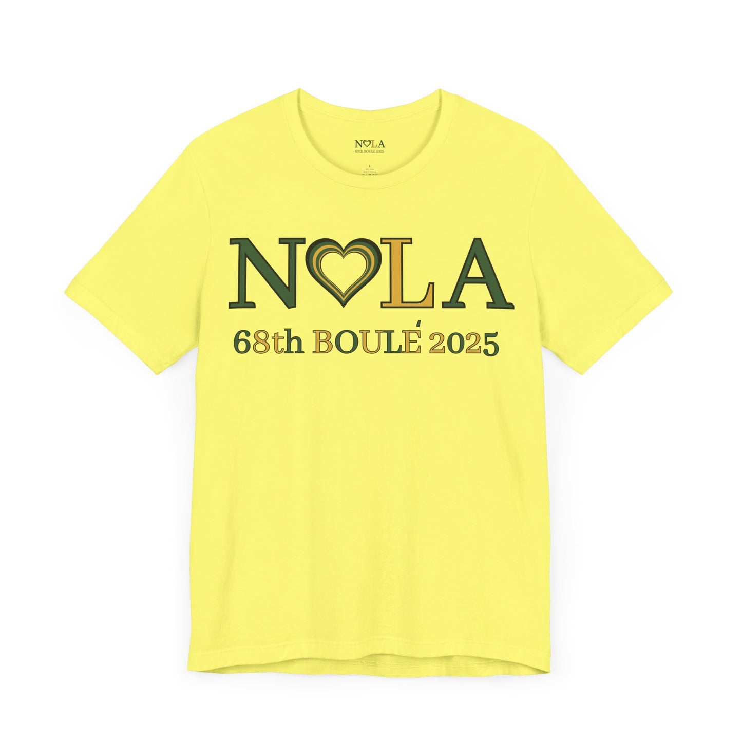 NOLA Yellow Unisex Jersey Short Sleeve Tee