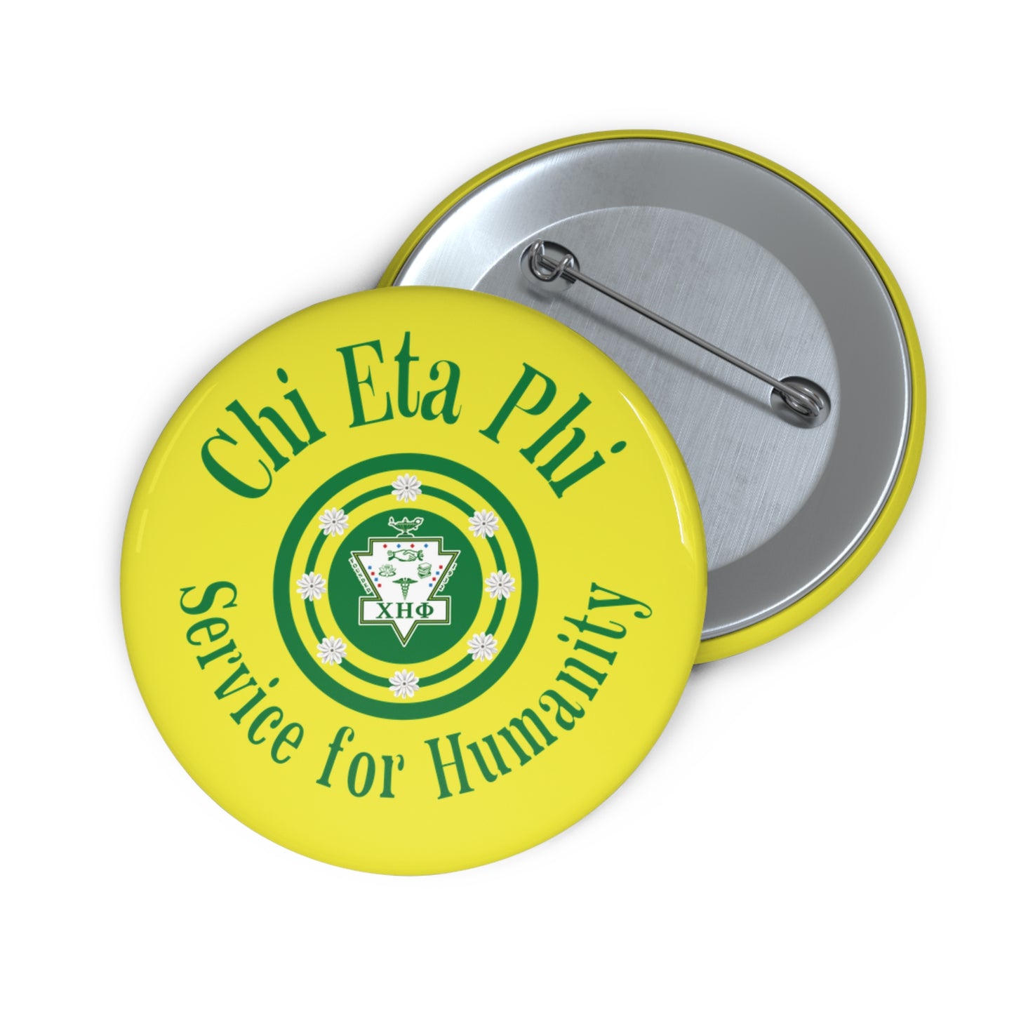 Yellow Service for Humanity Button