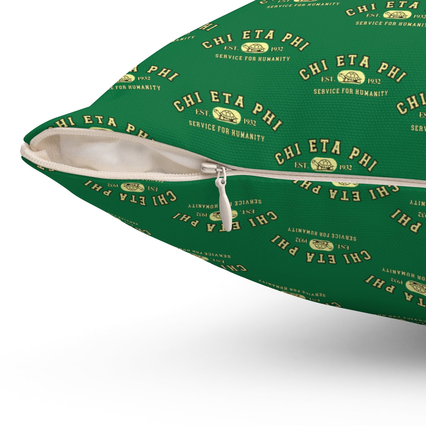 Chi Eta Phi Square Matching Yellow Chi Pillow