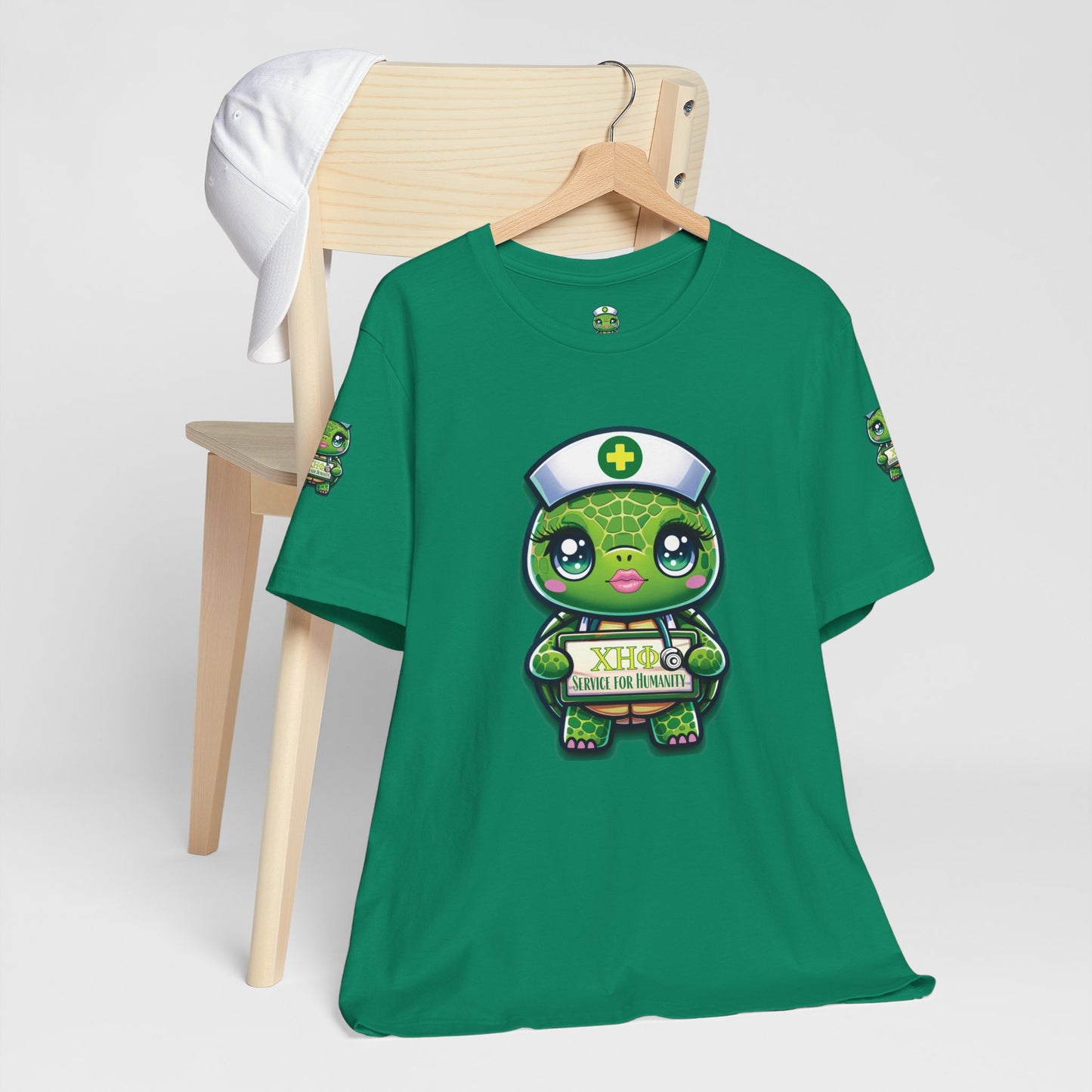 Lady Turtle Unisex Jersey Short Sleeve Pajama Tee