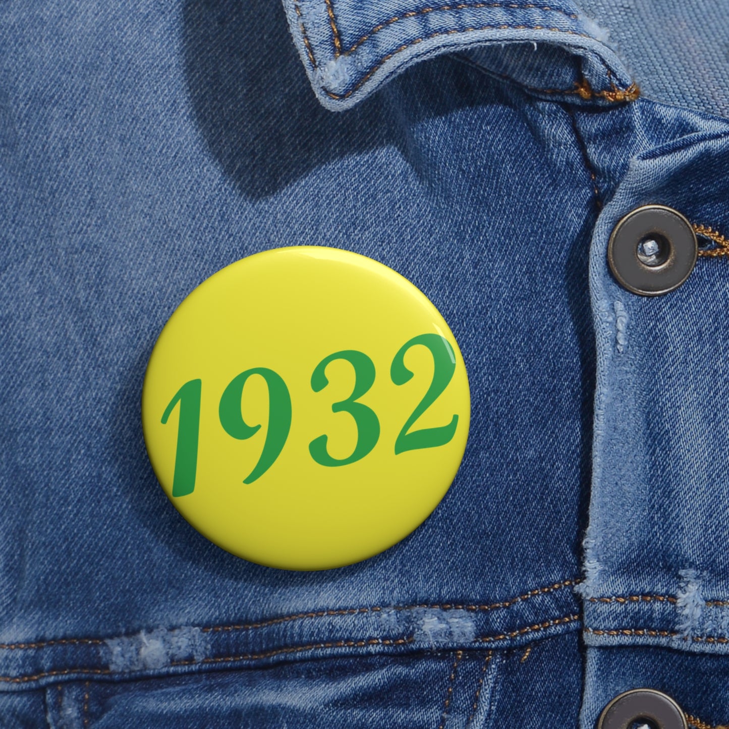 Yellow 1932 Button