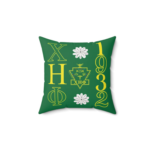 Chi Eta Phi XHO 1932 Polyester Spun Square Pillow