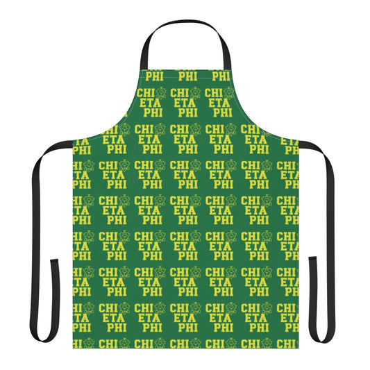 Green Chi Eta Phi Kitchen Apron