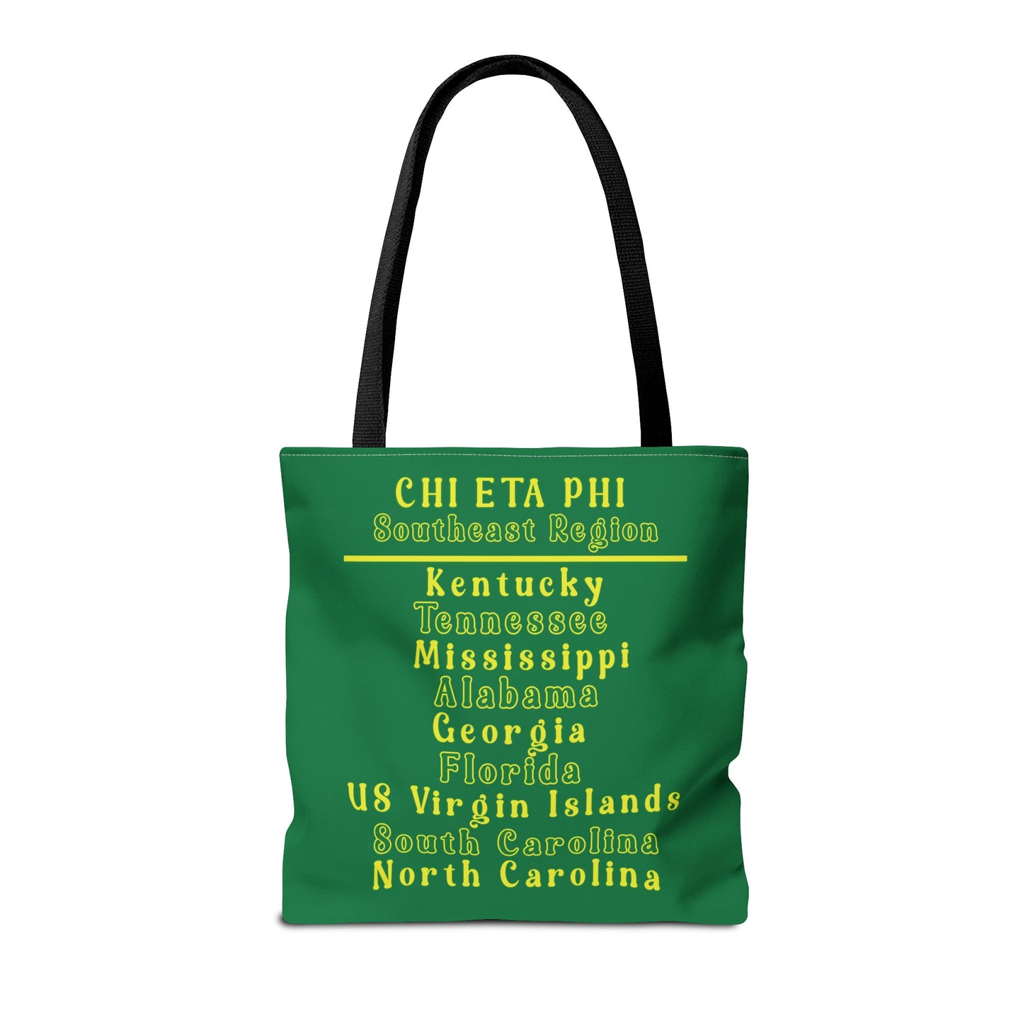 Southeast Region Green and Yellow Tote Bag