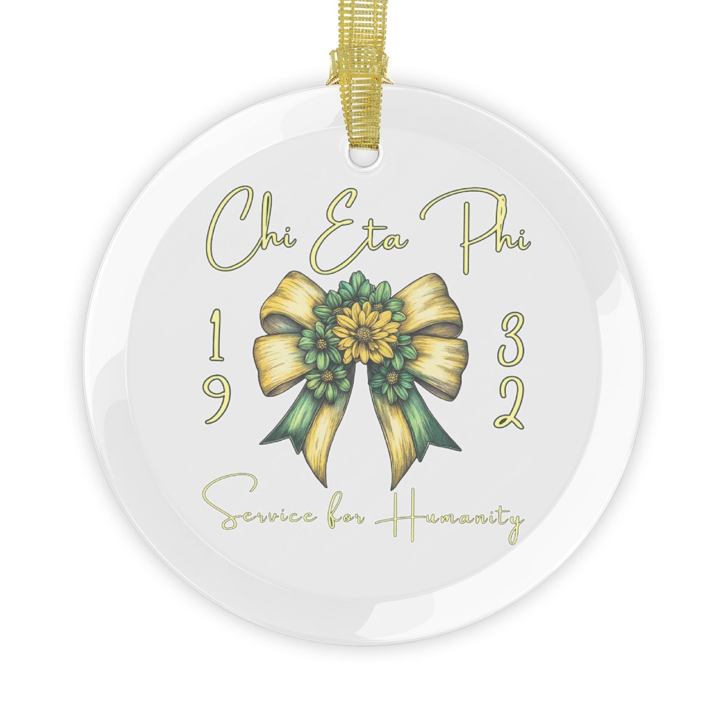 Chi Eta Phi 1932 Glass Ornament