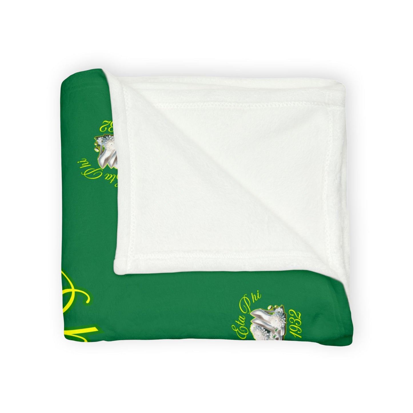 Chi Eta Phi 1932 Decorative Fleece Blanket – Sorority Heels & Floral Throw