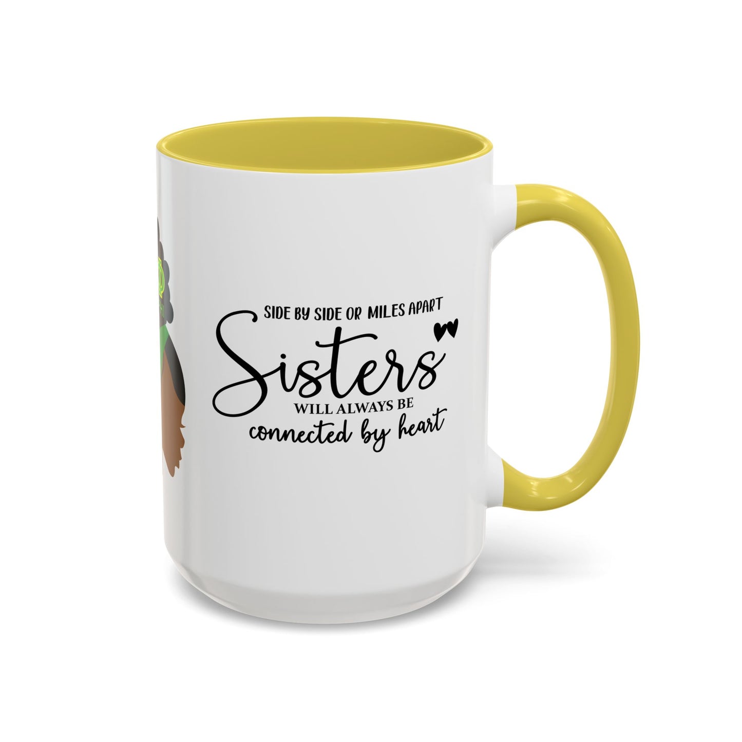 Chi Eta Phi Sisters Two-Tone Coffee Mugs, 11oz