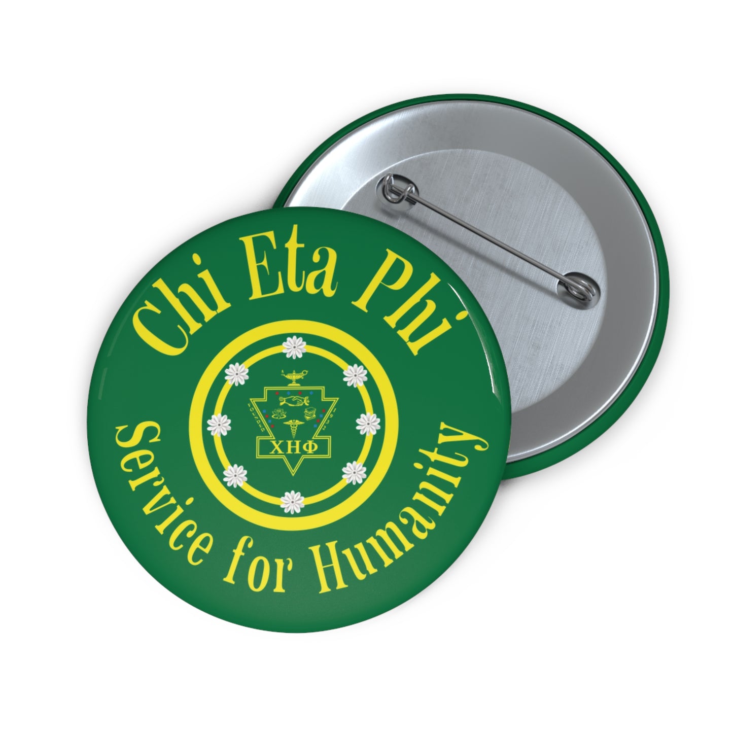Green Service for Humanity Button