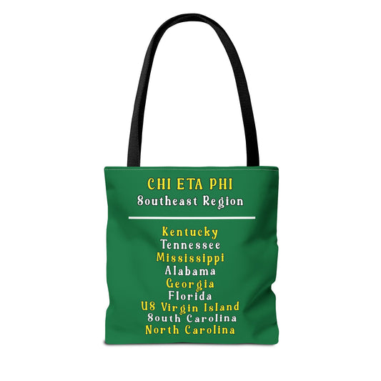 Southeast Region Green and White Tote Bag