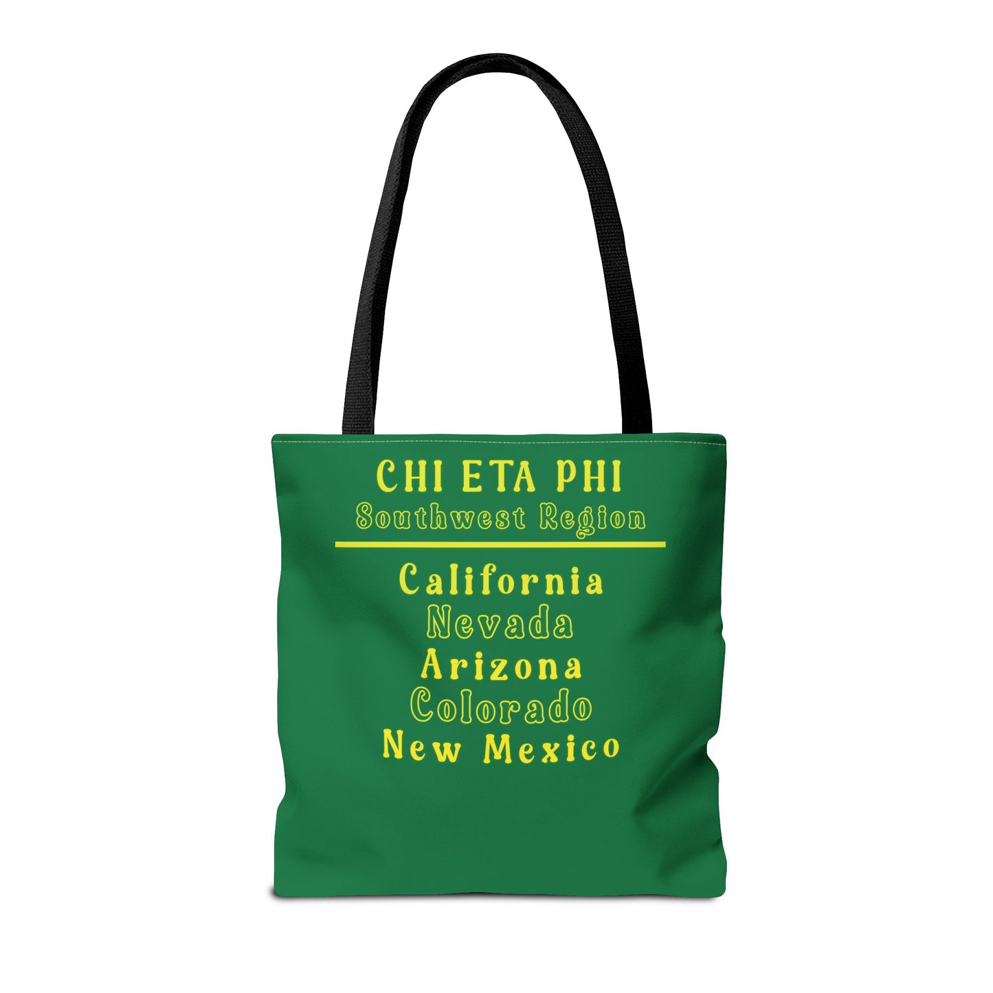 Southwest Region Green and Yellow Tote Bag