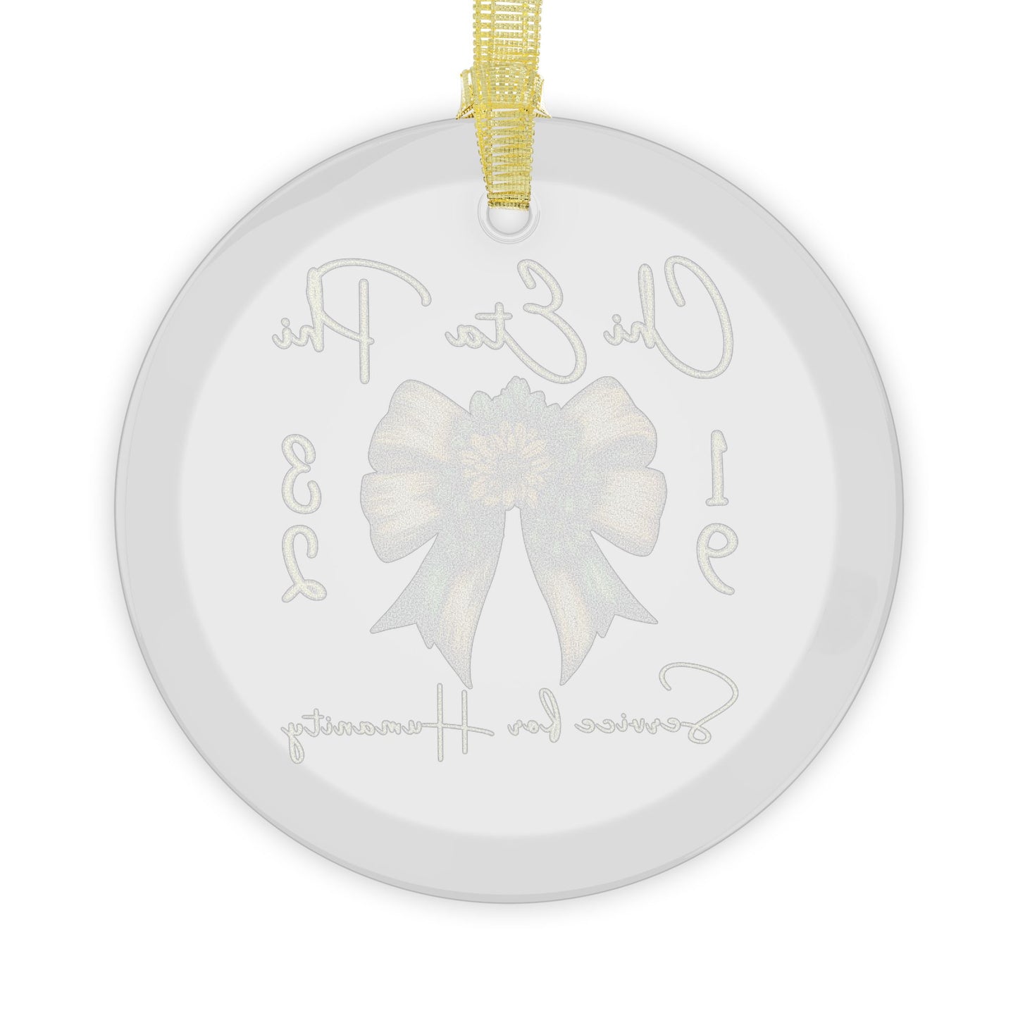 Chi Eta Phi 1932 Glass Ornament