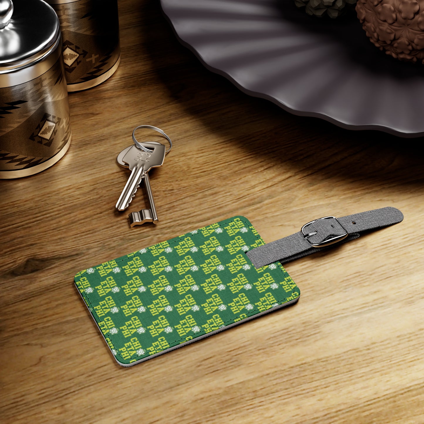 Matching Rectangular Polyester Luggage Tag