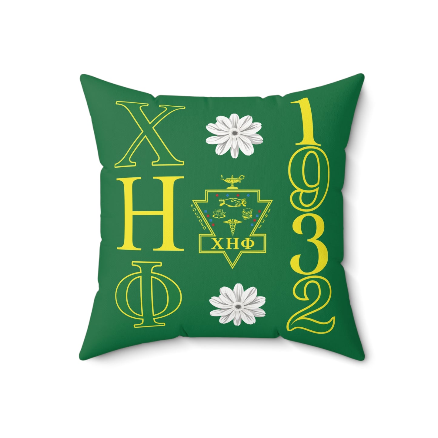 Chi Eta Phi XHO 1932 Polyester Spun Square Pillow