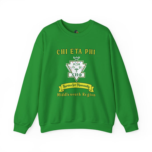 Chi Eta Phi Middlesouth Region Sweatshirt – Sorority Crest Crewneck