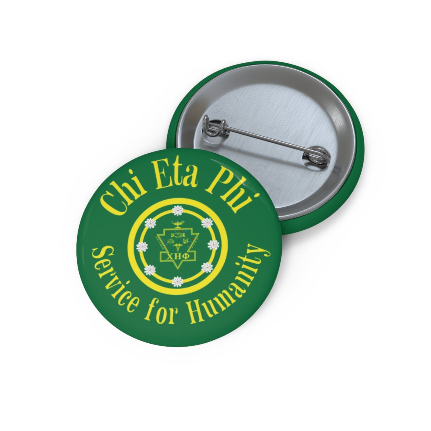 Green Service for Humanity Button