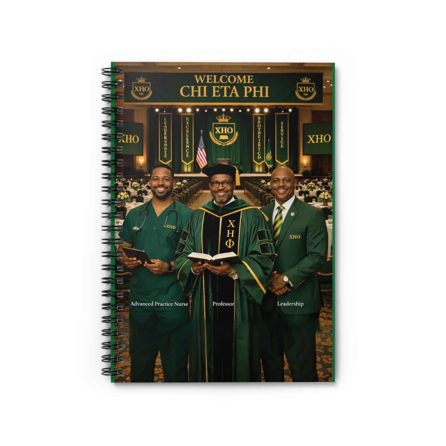 Chi Eta Phi Male Inspired Spiral Notebook