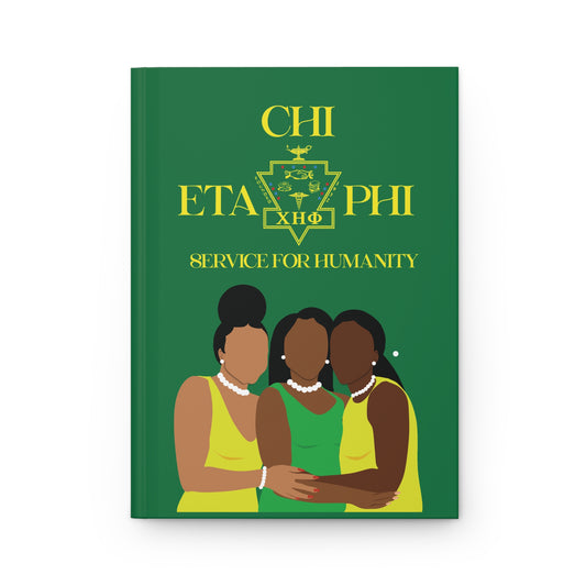 Chi Eta Phi Yellow Sisters Themed Journal - Ruled Lines