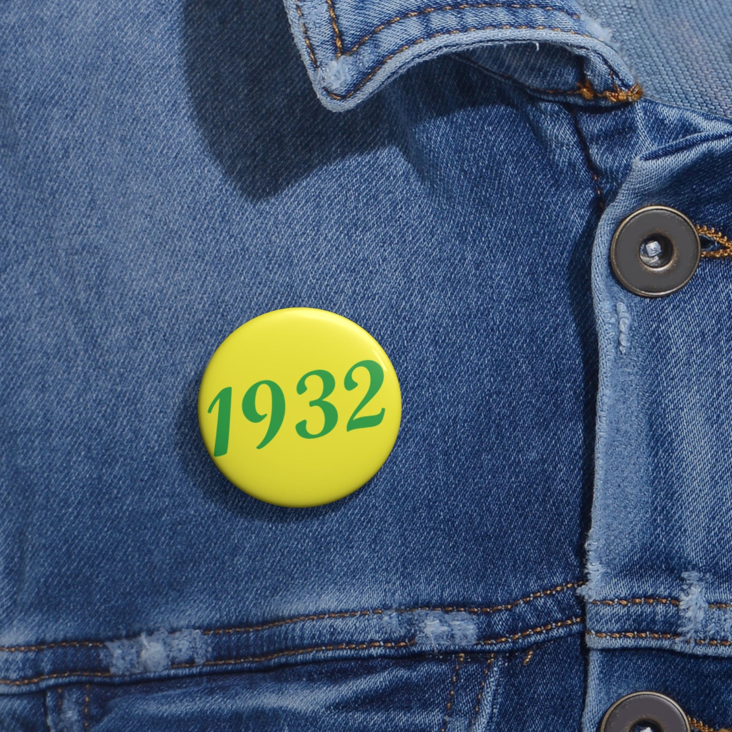 Yellow 1932 Button