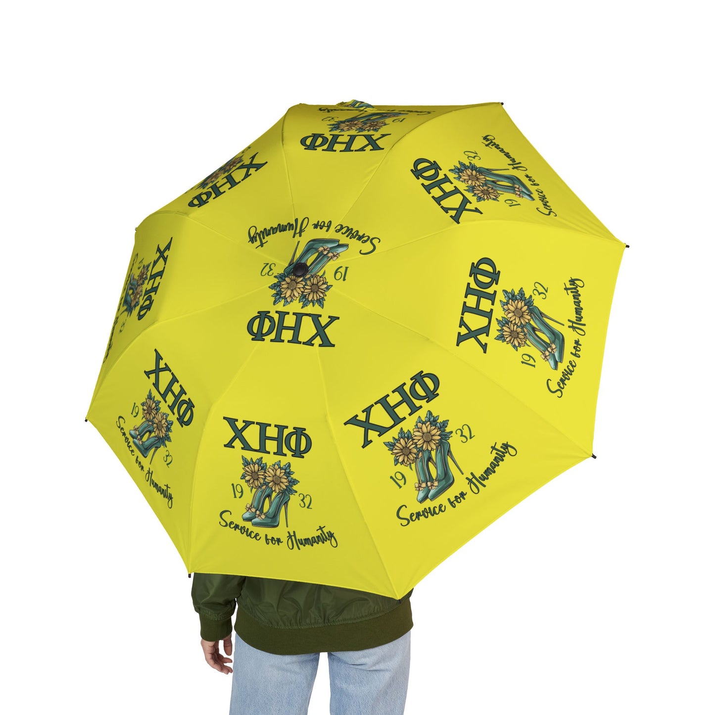 Yellow Chi Semi-Automatic Umbrella