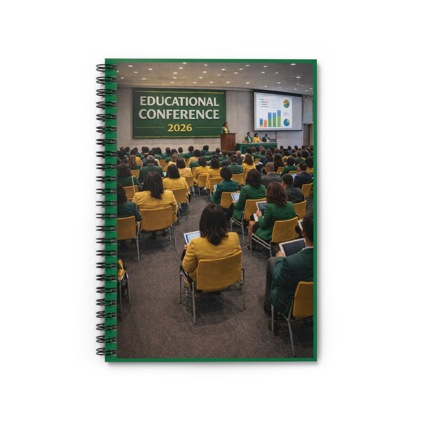 Chi Eta Phi Sorority Spiral Notebook — "Educational Conference" Ruled Journal