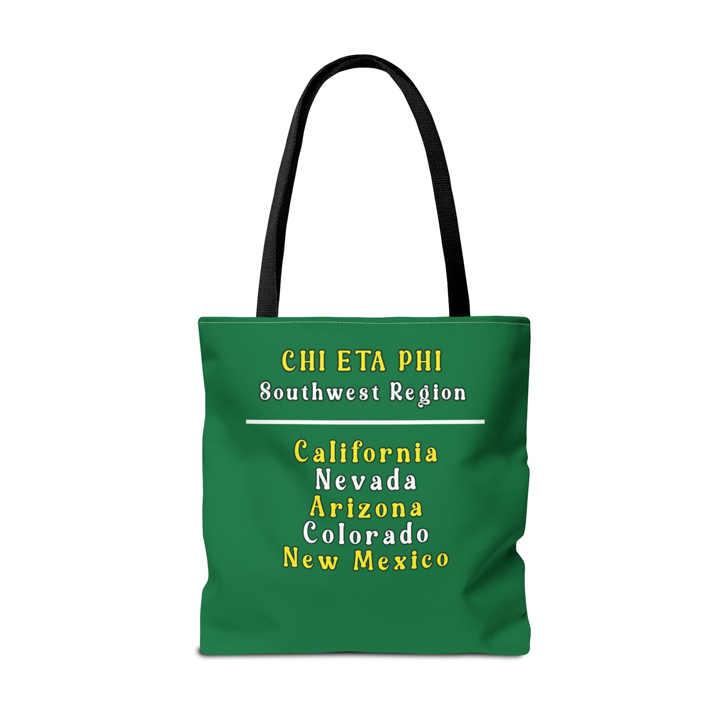 Southwest Region Green and White Tote Bag