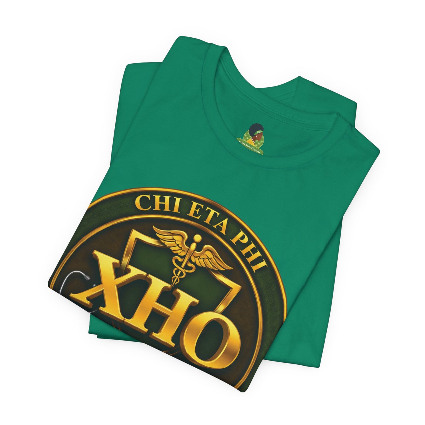 Chi Eta Phi XHO Crest T‑Shirt — Nursing Service for Humanity Tee