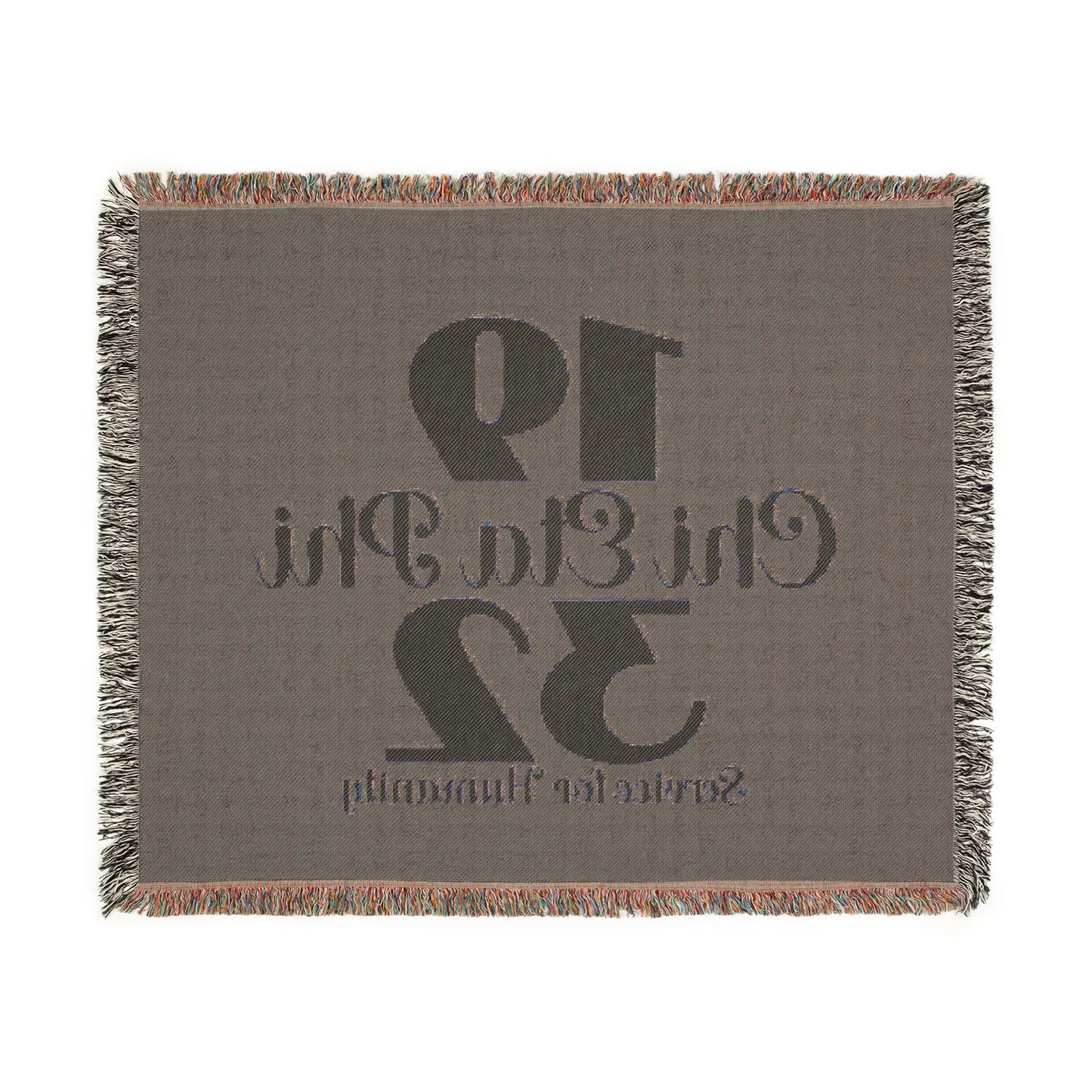 Chi Eta Phi 1932 Woven Fringed  Blanket