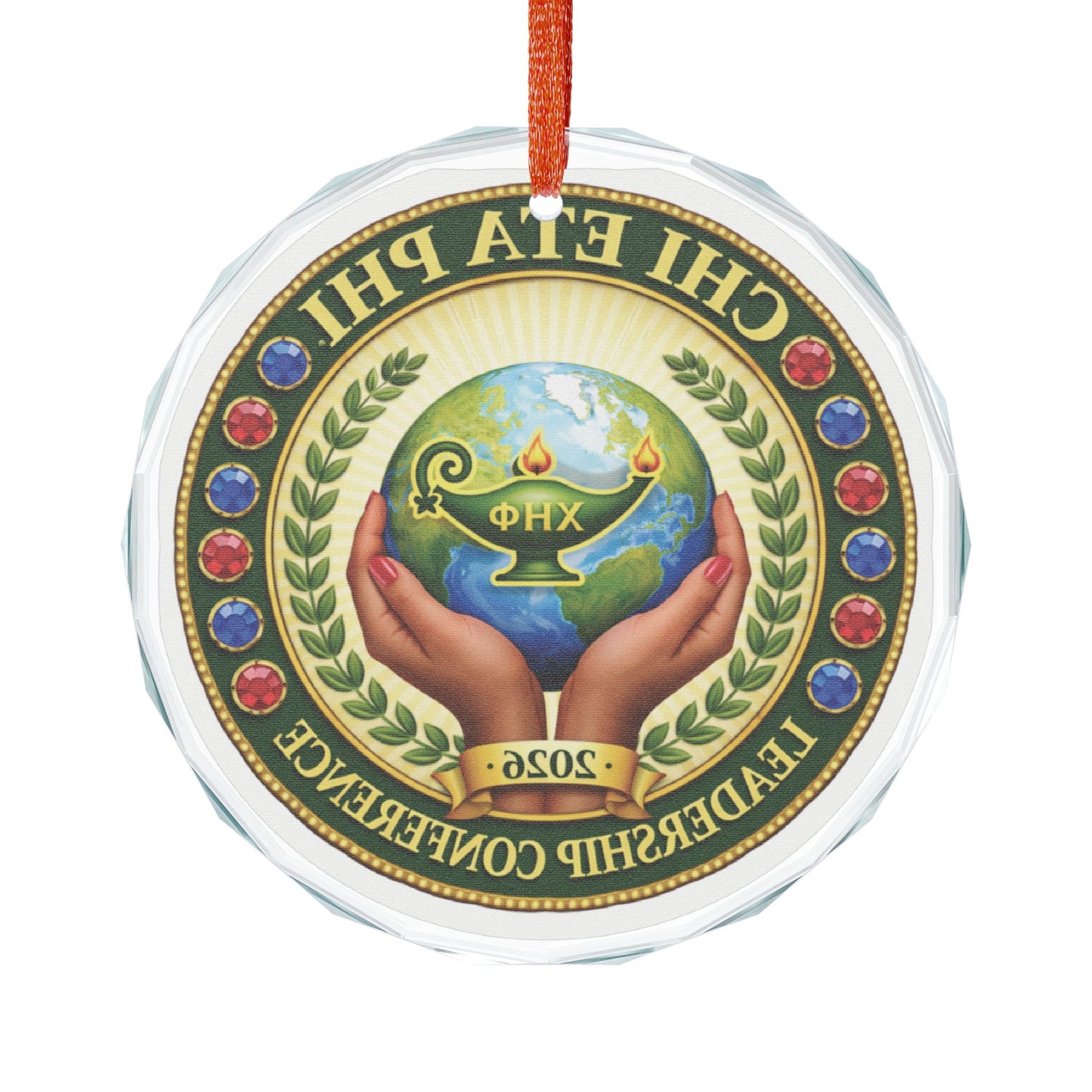 Chi Eta Phi Leadership Conference 2026 Glass Keepsake Ornament