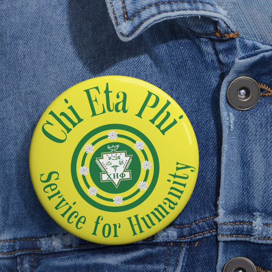Yellow Service for Humanity Button