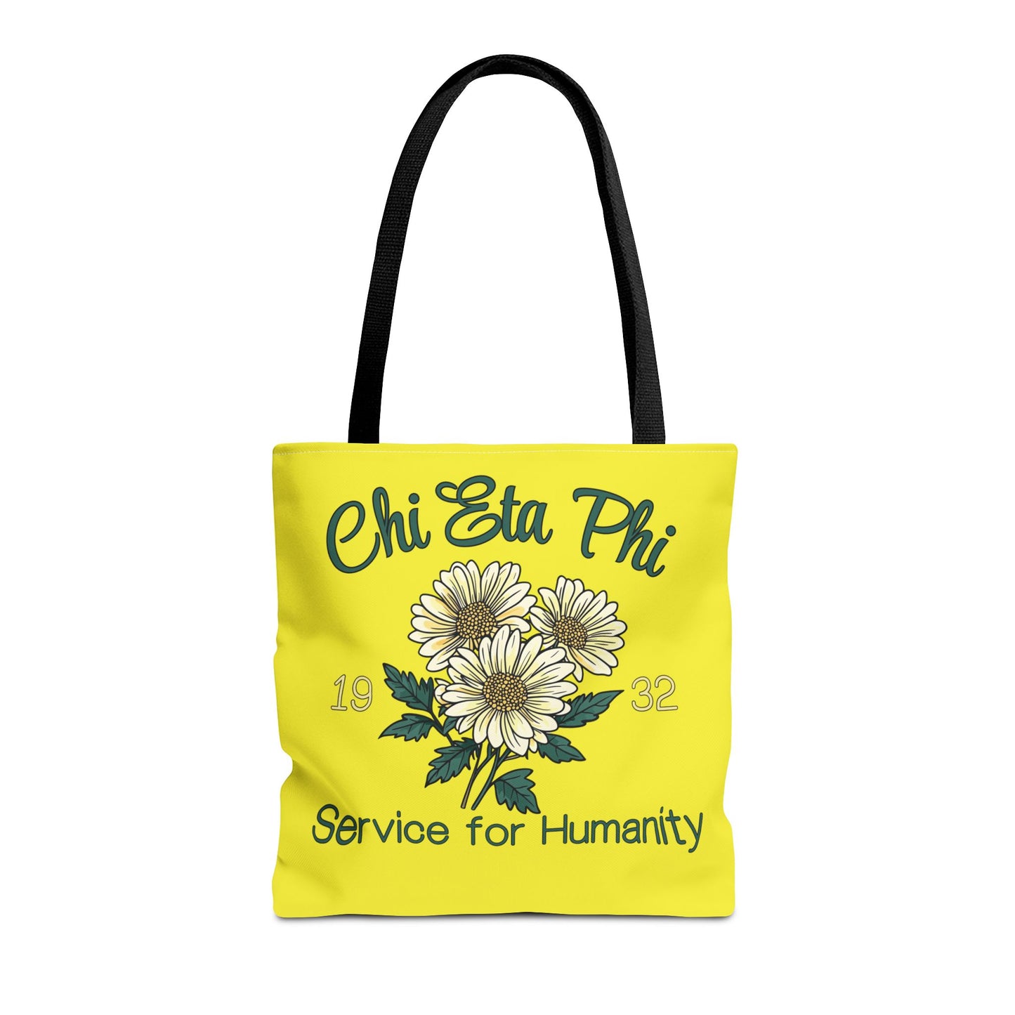 Yellow Chrysanthemum Service for Humanity Design Tote Bag
