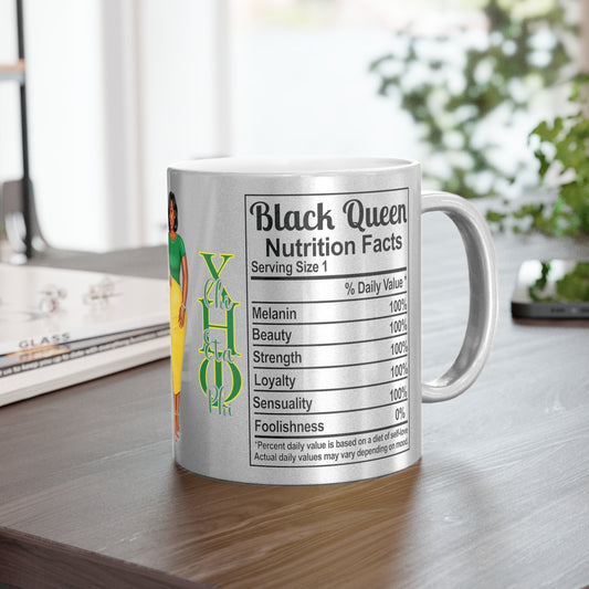 Chi Black Queen Metallic Mug (Silver\Gold)