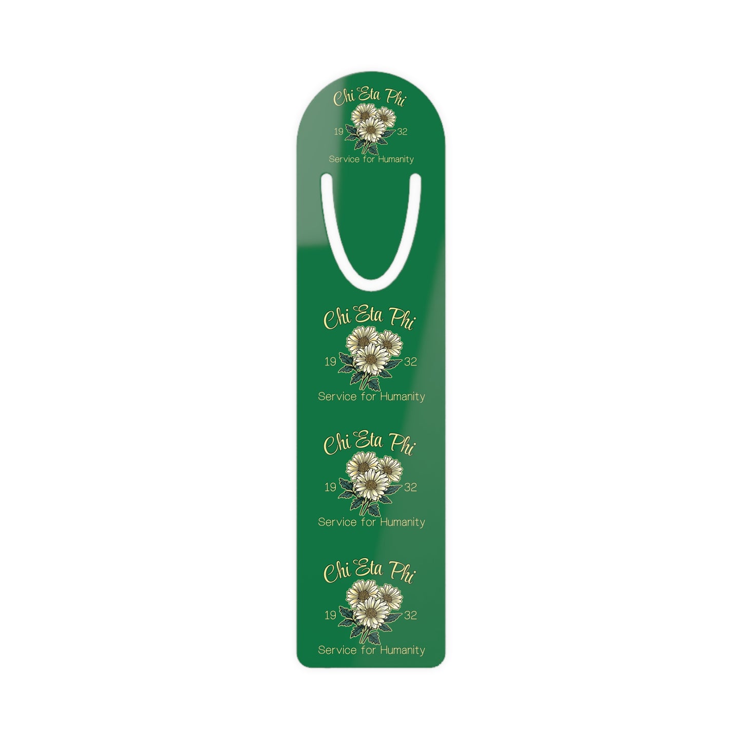 Chi Eta Phi Chrysanthemum Bookmark