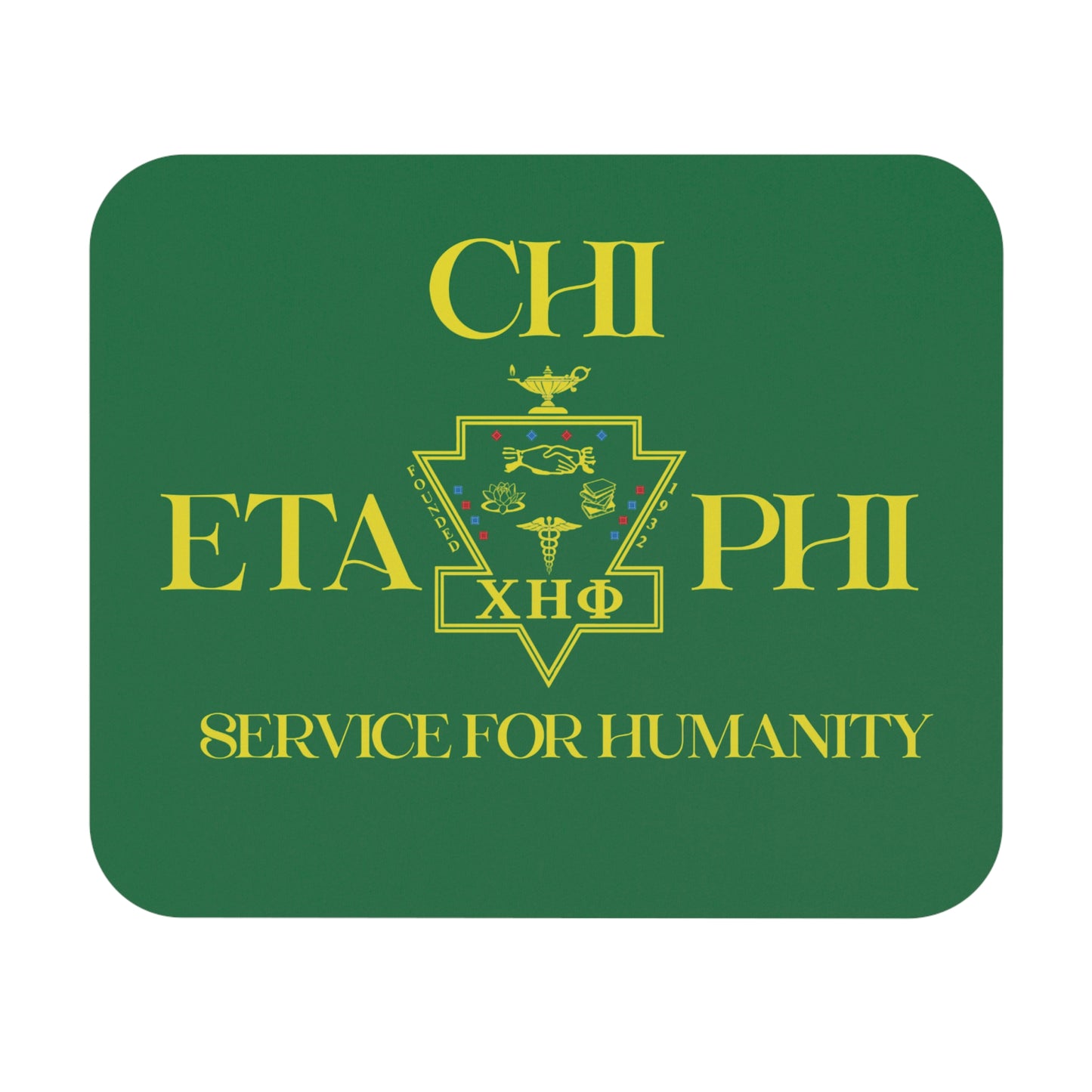Green Chi Eta Phi Mouse Pad