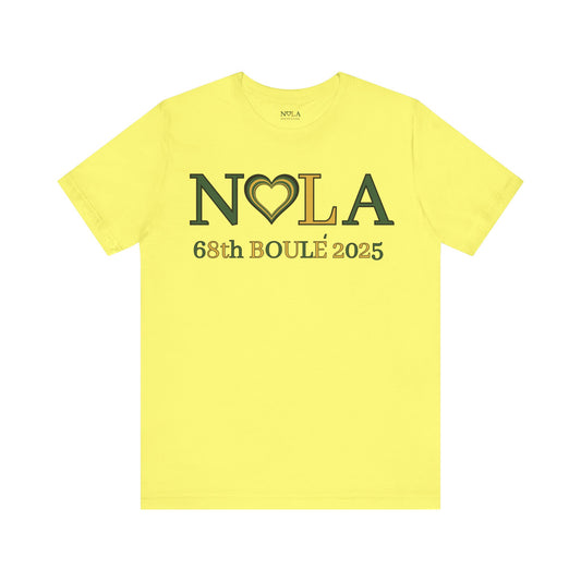 NOLA Yellow Unisex Jersey Short Sleeve Tee