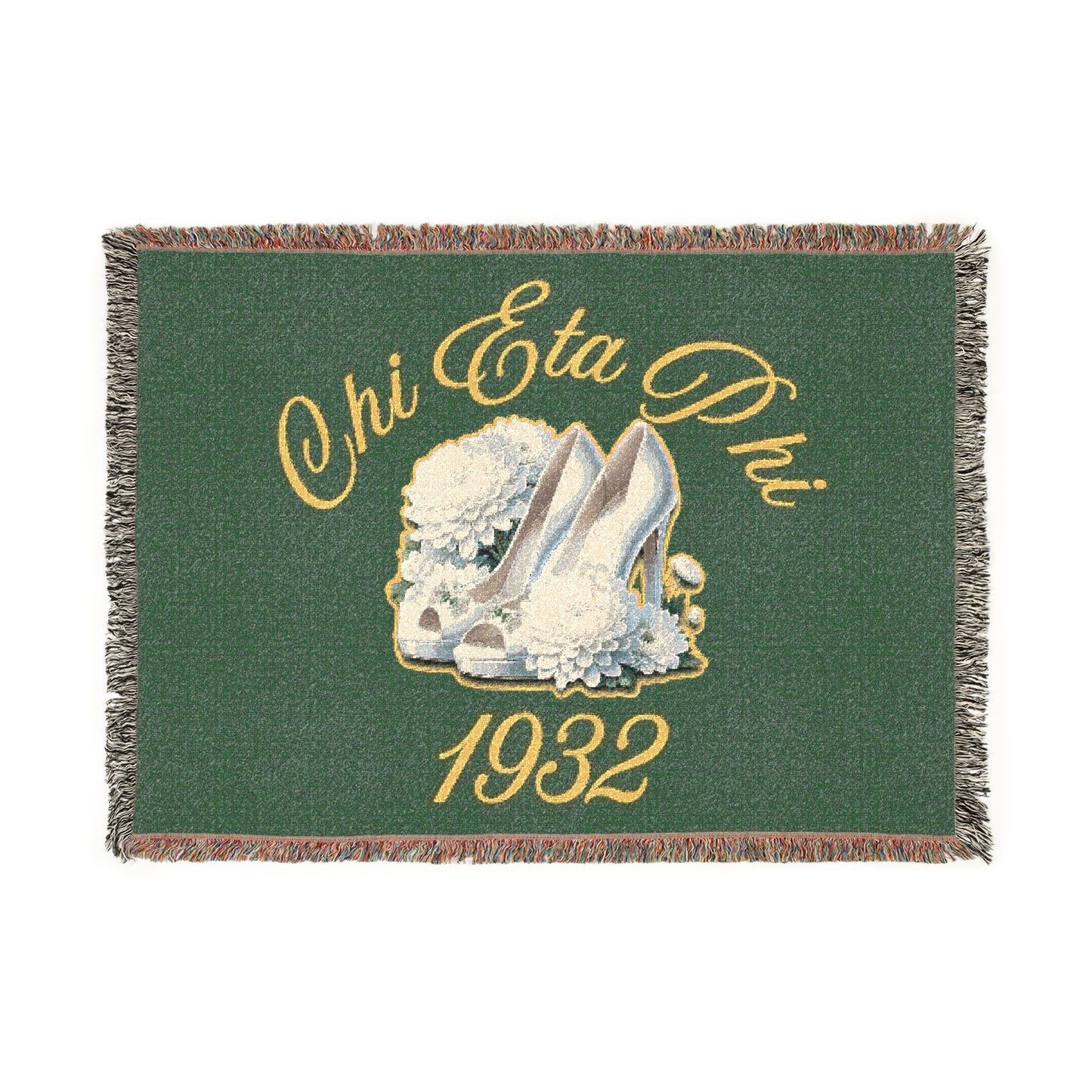 Chi Eta Phi Woven Fringed  Blanket