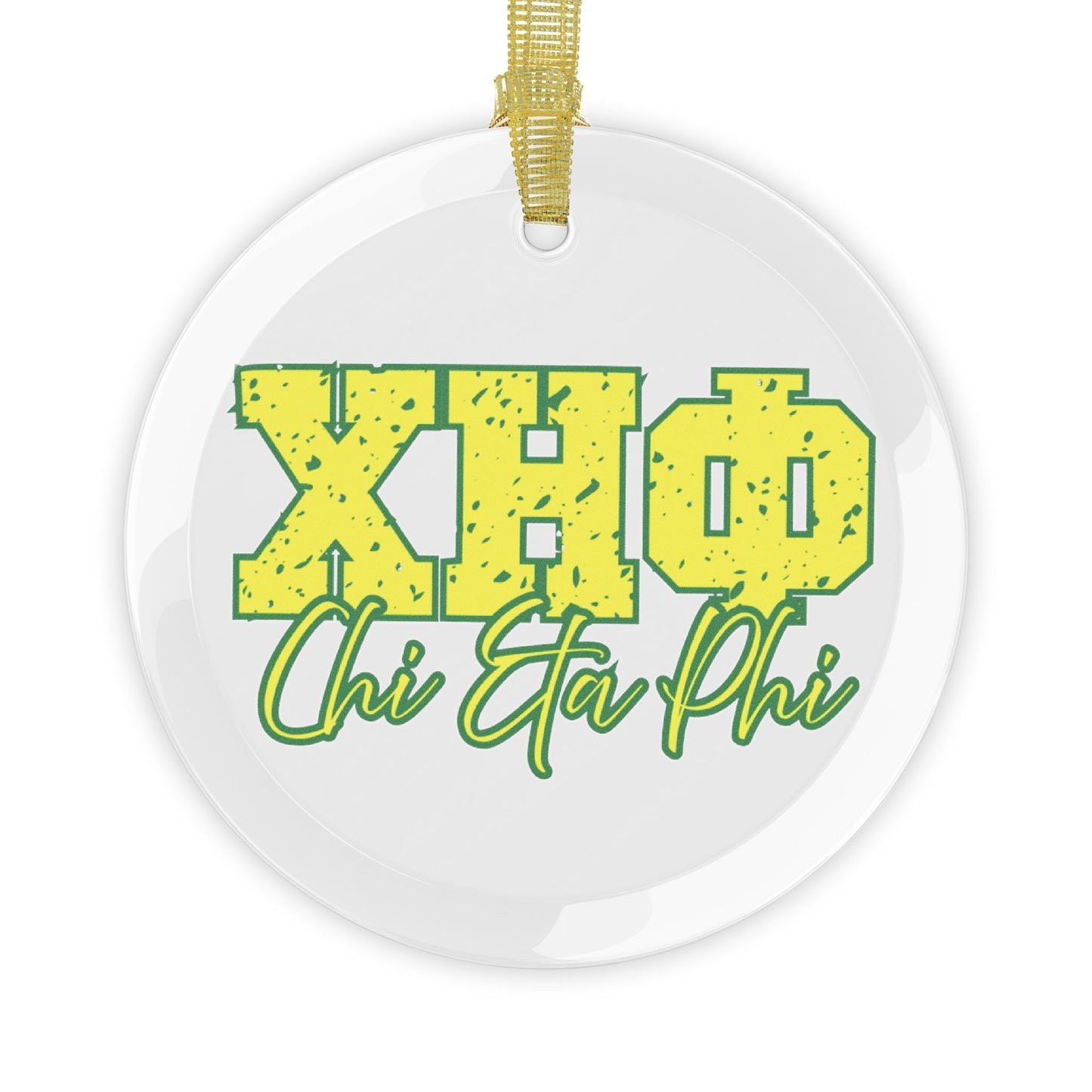 Chi Eta Phi XHO Glass Ornament