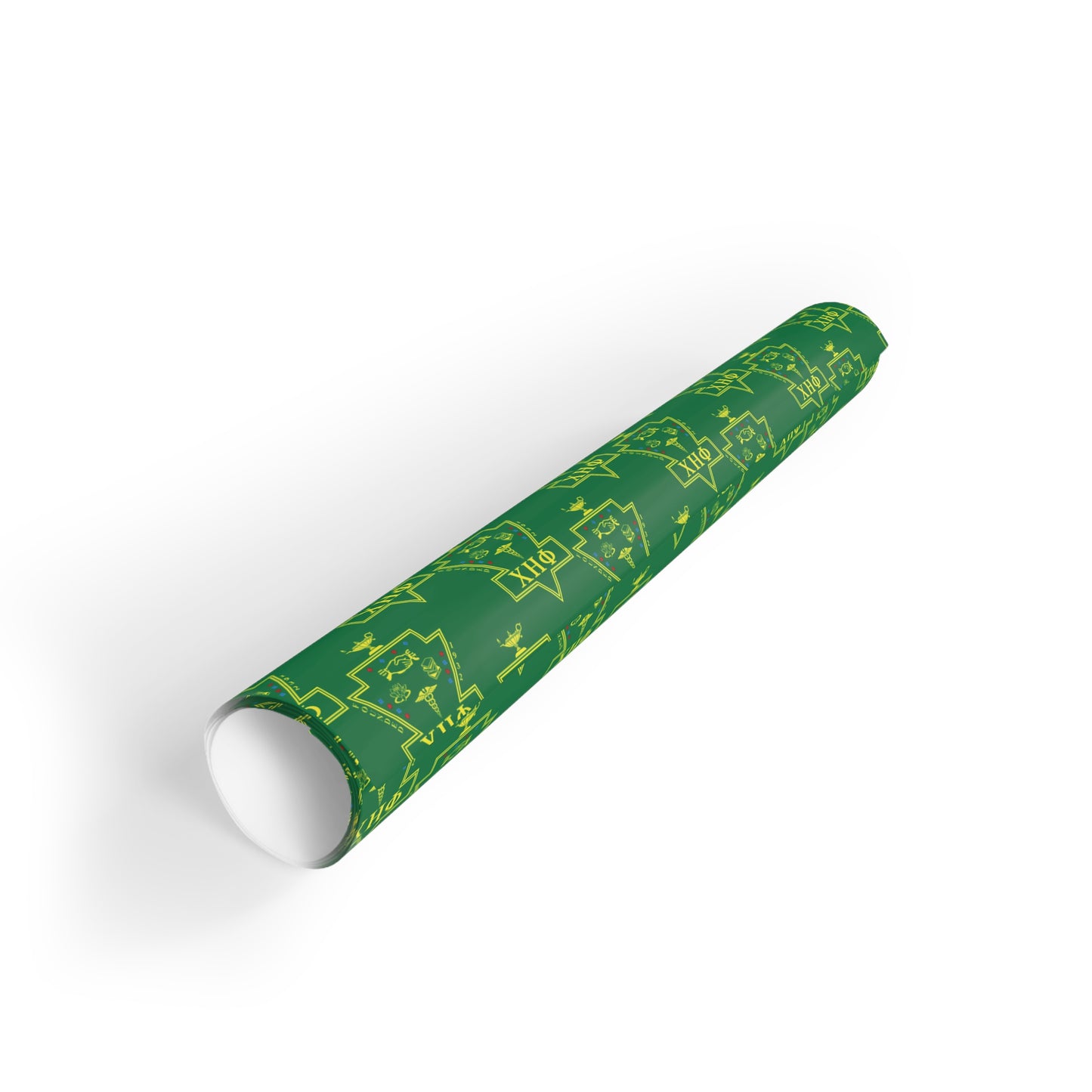 Chi Eta Phi Green Gift Wrapping Paper Rolls, 1pc
